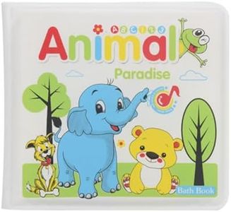 Livre de bain de bébé, jouet de livre de bébé imperméable jouet éducatif précoce de douche de salle de bains en plastique souple non toxique(Animal)