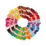 iCraft Crochet Cotton Thread Yarn for Knitting and Craft Making (Multicolour) - Pack of 20 (Embroidery Thread Set)