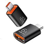 Avigers USB C to USB Adapter 2 Pack, Type C to USB Converter, USB-C Male to USB A 3.0 Female Adapter OTG for iPhone 16/15 Pro Max, iPad, iMac, MacBook Pro, Dell XPS and More Type C