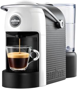 Lavazza, A Modo Mio Jolie, Coffee Capsule Machine, Compatible with A Modo Mio Coffee Pods, Quiet, with Removable Cup Rest, Automatic Shut-Off, Washable Components, 1250 W, 220–240 V, 50–60 Hz, White
