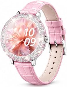 Diamora Luxury Smart Watch for Women, Bluetooth Smartwatch (Blush Pink)