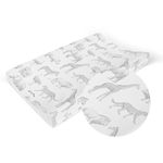 Mama Shack Anti-Roll Wedge Baby Nursery Changing Mat Monochrome Safari Print Design Raised Edge Baby Change