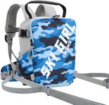 Caolpce Ski Snowboard Harness Trainer Backpack for Kids, Kid Ski Snowboard Harness with Retractable leashes for Speed Control (Blue)