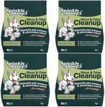 Sprinkle & Sweep Pet Accident Cleanup for All Hard Surface - Non Toxic Quick Pet Mess Cleaner & Odor Remover for Urine, Poop, Vomit, Diarrhea & Potty Training 4 Pack (15oz Each)