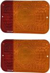 Sootim Replacement Red/Amber Lens RE70021 Fits John Deere Tractor Lens Warning/Tail LAMP（2 Pack）