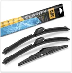 Cat C2.0 Windshield Wipers Blades 3pc Set Heavy Duty Automotive Replacement Windshield Wiper Blades Premium Beam Design, Front Pair PLUS Rear Wiper All Season Silent Clean Streak-Free Rubber 3-Piece