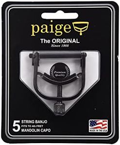 Paige Banjo Mandolin Capo with Direct Center-Tension Design, Perfect for Banjo and Mandolin, Durable and Easy to Use Instrument Accessory