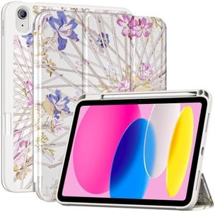 ProCase for iPad A16 11th/10th Generation Case with Pencil Holder -WhiteFrm