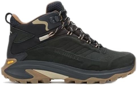 Merrell Men's Moab Speed 2 Leather Mid Waterproof Boot, Black, US 11