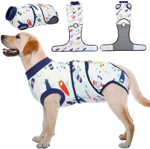 Kuoser Recovery Suit for Dogs Cats, Soft Dog Surgery Suit Female Male Spay