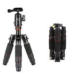 Fotopro Mini Tripod, Carbon Fibre Travel Tripod with Ball Head Quick Release Plate for DSLR, Lightweight Compact Mini Small Tripod Desktop Tripod Max Load 17.63lbs/8kg