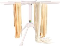 GOZIHA Pasta Drying Rack Noodle Stand with 10 Bar Handles Collapsible | Household Noodle Dryer Rack Hanging for Home Use | Spaghetti Drying Rack Noodle Stand | Easy Storage and Quick Set-Up (White)