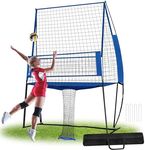 Volleyball Training Equipment Net System, 11x8 FT Volleyball Practice Net Station with a Carrying Bag, Height Adjustable Volleyballs Practice Equipment for Indoor Outdoor, Easy Assembly