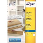 Avery Printable, Customisable, Clear, Transparent Parcel Shipping Labels, Inkjet Printers, 8 Labels Per A4 Blank Sheet, 200 Labels, J8565-25