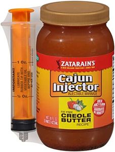 Zatarain's Cajun Injector Fat Free Creole Butter Recipe Injectable Marinade with Injector, 16 fl oz