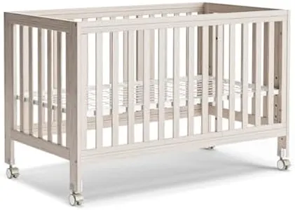 MAMAZING EvoNest Baby Crib, 11 in 1 Convertible Mini Crib with Wheels, 100% New Zealand Pinewood Growing Bed, 4 Adjustable Mattress Height (Washed Natural, Standard)