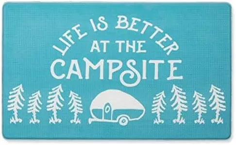 Camco Life is Better at The Campsite Anti-Fatigue Kitchen Mat, Sketch Design | Reduces Discomfort While Standing for Extended Periods | Features a Non-Slip Surface (53435)