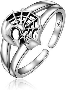 LINGBG JEWELRY Men Rings S925, No Gemstone