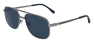 LACOSTE EYEWEAR Men's L231S-038 Sunglasses, Light Grey, 57/18/140