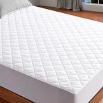 Sunshine Comforts Microfiber Small Double Mattress Protector Quilted-Non- Allergenic & Breathable Deep Non-Noisy Mattress Protector Small Double, Washable 4ft Mattress Protector (122 x 190cm)