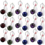 AUEAR, 8 Pack Bowling Pin Keychain Sport Keychain for Backpack DIY Craft Accesories