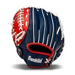 Franklin Sports Baseball and Softball Glove - Field Master USA - Baseball and Softball Mitt - Adult and Youth Glove - Left Hand Throw - 12"