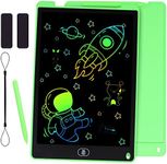 KidsPark LCD Writing Tablet Kids Doodle Scribbler Pad, 12 Inch Colorful Light Drawing Board Learning Educational Toy Portable Handwriting Drawing Pad for Kids Boys Girls Adults, Green