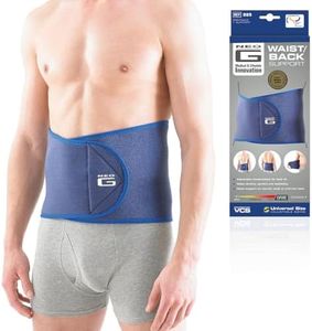 Neo-G Waist/Back Brace - Support For Muscle Spasm, Strains, Arthritis, Injury Recovery, Rehabilitation - Power Straps For Adjustable Compression - Class 1 Medical Device - One Size - Blue