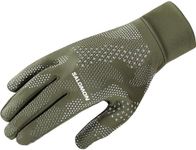 Salomon Cross Warm Unisex Gloves, Convenience, Trail running, Hiking, Breathable Warmth, and Overall Smart Design, Green, M
