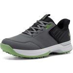 FitVille Men's Golf Shoes Extra Wide Fit Professional Spiked Golf Shoes Comfortable Slip-on Trainers Sneakers for Outdoor Casual