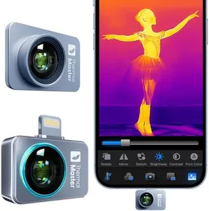 Thermal Camera for iPhone, P2 Pro Thermal Imager with Macro Lens, 512×384 IR Resolution Infrared Camera, 15X Zoom, -4℉ to 1112℉ Temp Range Thermal Imaging Camera for iOS Lightning