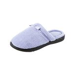 ISOTONER Women’s Chevron Microterry Clog Slippers, Periwinkle, X-Large/9.5-10 M US