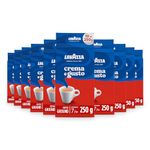 Lavazza Crema e Gusto Classico Ground Coffee, Dark Roast, 250g Each, 10-Pack - Ideal for Moka and Filter