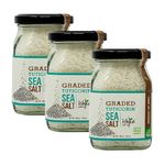 Ishka Farms Organic Graded Tuticorin Sea Salt Bottle- Pack of 3 x 200g, Organic Sea Salt for Cooking, Baking and Pickling