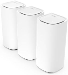 Linksys Velop Pro WiFi 6E Mesh System MX6203-KE - Cognitive Mesh Router with 6 Ghz Band Access & 5.4 Gbps True Gigabit Speed - Whole-Home Coverage up to 9,000 sq. ft. & 600 Devices - 3 Pack