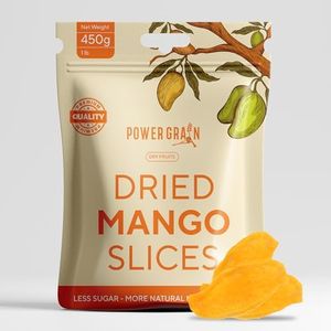 Organic Dried Mango, No Added Sugar, Non-GMO, Vegan, Gluten-Free, All-Natural Snack – High in Vitamin C & Antioxidants – Resealable Bulk Pack – Ethically Sourced & Sustainably Made