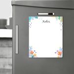 Rousrie Magnetic Sheet Magnetic White Board Fridge Magnet with Marker for Multipurpose Uses Weekly Meal Planner, Making to Do List (Design 3)