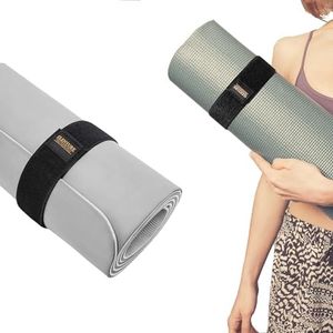 ELENTURE Yoga Mat Strap Band for Most Size Mat, Reusable Fastening Cable Tie Down Straps, Multipurpose Securing Cinch Strap (Mat Not Included), 1pc-yoga Mat Strap