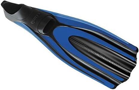 Mares Superchannel Full Foot Scuba Fins, 3.5/4.5, Blue