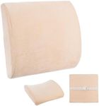 ADEPTNA Memory Foam Ergonomic Back Support Pillow Cushion - Posture Therapy Therapeutic Orthopaedic Instant Pain Relief Comfortable Pillow for Home Office Car Armchair Wheelchair Sofa