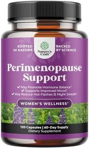 Complete Perimenopause Supplement for Women - Multibenefit Menopause Ease for Women with Maca Root Vitex Berry & Black Cohosh for Hot Flashes Night Sweats Hormone Balance and Mood Support (2 Month)