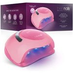 BELLANAILS Professional LED Gel Nail Lamp for Home or Salon Use, Gel Nail Polish Dryer, 3X Faster Than Traditional UV Nail Lamp Nail Dryer Curing Lamps, 4 Time Presets, 120 W (Pink)