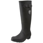 Kamik Women's Waterproof Jennifer Rain Boot, Black, 6