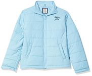 Amazon Brand - Symbol Polyester Girl'S Standard Length Jacket (Aw21Symgjkfs03_Sky Blue_7-8 Years)