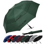 G4Free 62 Inch Windproof Golf Umbrella Large Folding Umbrella Automatic Open Double Vented Canopy Portable Rain Sun Protection Umbrella