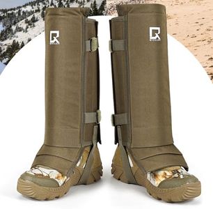 Qiullen Snake Guard Chaps Snake Gaiters Snake Bite Protection Waterproof for Lower Legs Snake Bite Prevention Snake Guards with Adjustable Size for Preventing Thorns/Branches/Sharp Objects