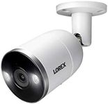 Lorex Indoor / Outdoor 4K Ultra HD Active Deterrence IP Security Camera With Smart Motion Plus, 150 Feet Night Vision, Color Night Vision, Two-Way Audio Discussion, Works with N842, N862B Series, White