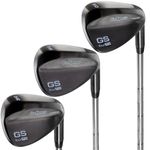 GoSports GS Tour Pro Golf Clubs Wedge Set - 52Ã‚°, 56Ã‚°, 60 Degree Wedges - Black