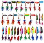 Fishing Spinner Spoons Lures Kit 30