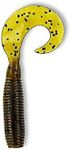 Yamamoto YAM-18-20-297: 5" Super Grub Green Pumpkin W/Large Black Flake (20 Pack)